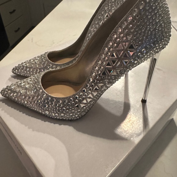 Steve Madden Diamond Rhinestone Heel 9.5 - Picture 8 of 13